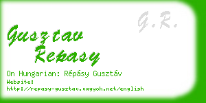 gusztav repasy business card