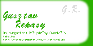 gusztav repasy business card